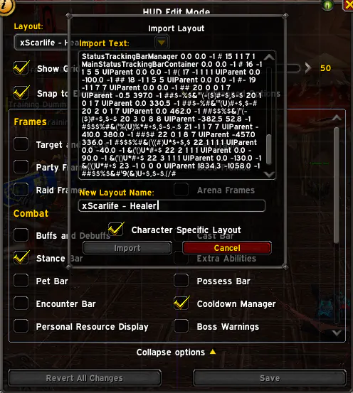 Blizzard Edit Mode Healer