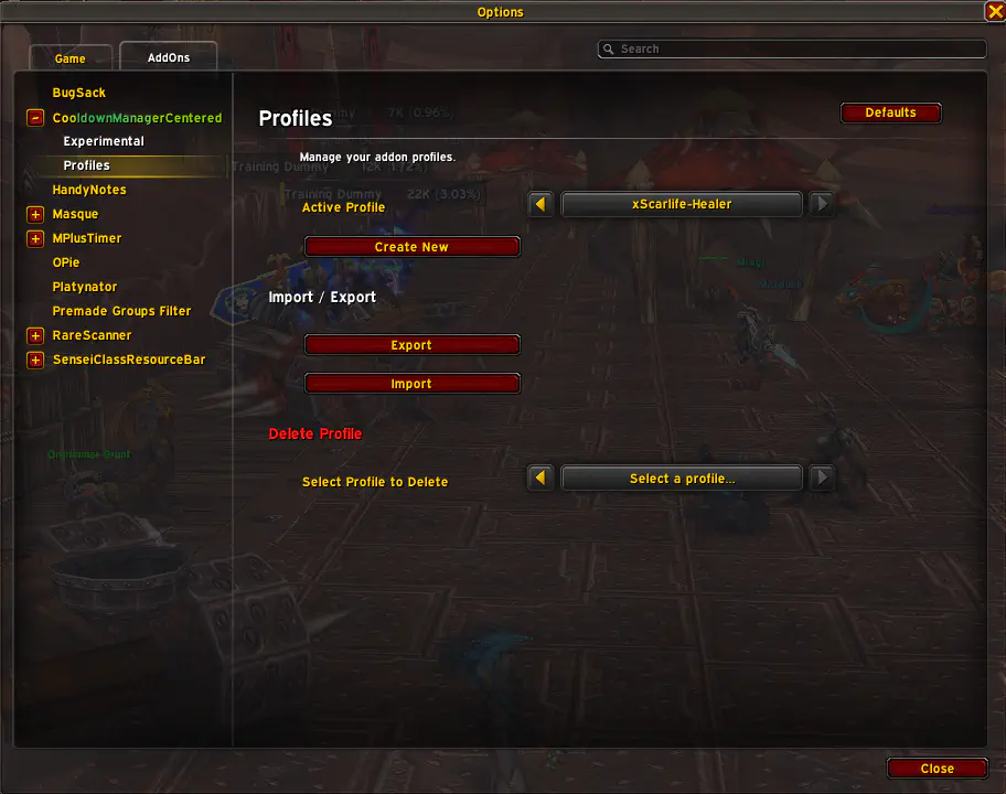 xScarlifeUI Healer CMC