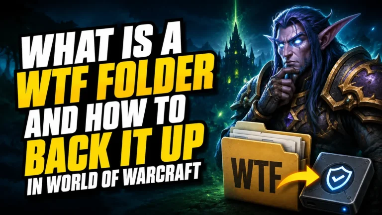 What is a WTF Folder and How to Back it up in World of Warcraft