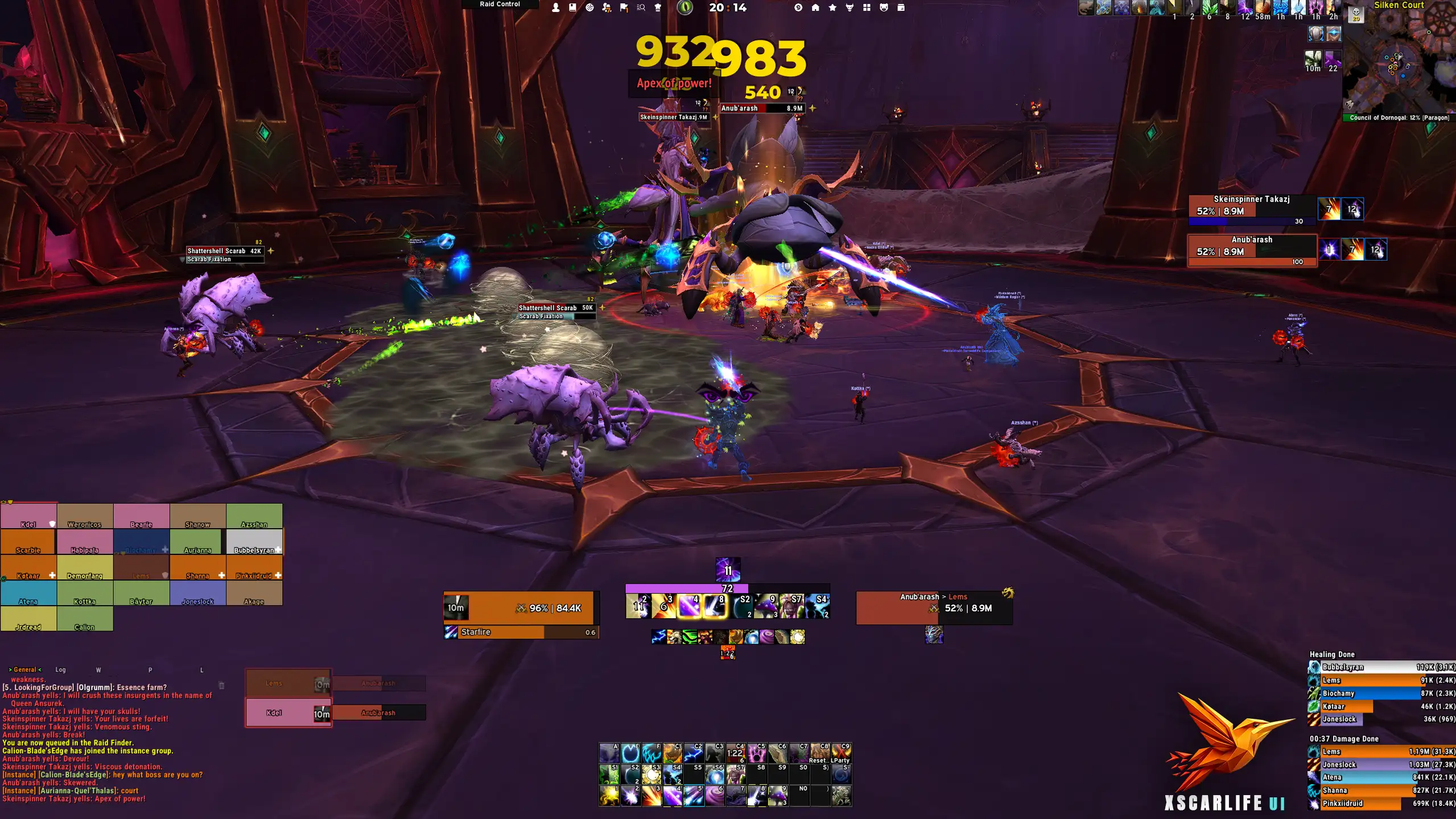 xScarlifeUI Profile on a Druid