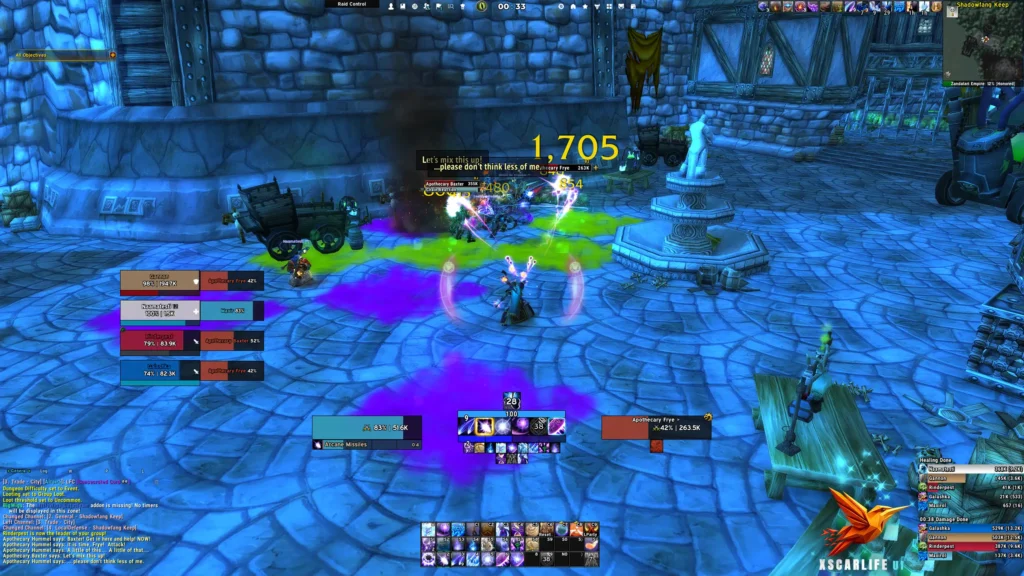 xScarlifeUI Profile on a Mage