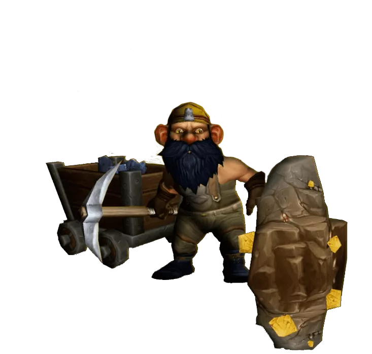 A mining cart in World of Warcraft, used for the farming routes hub