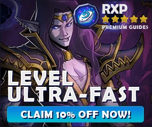 RestedXP Midnight leveling guides promotion with 10% off