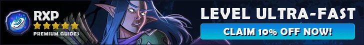 RestedXP leveling guides with a 10% discount