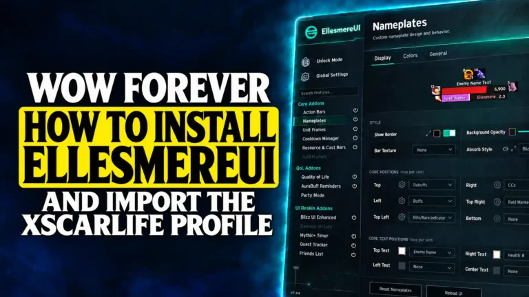How to import EllesmereUI - xScarlife Profile