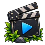 Clapperboard and play icon representing xScarlife Gaming guides