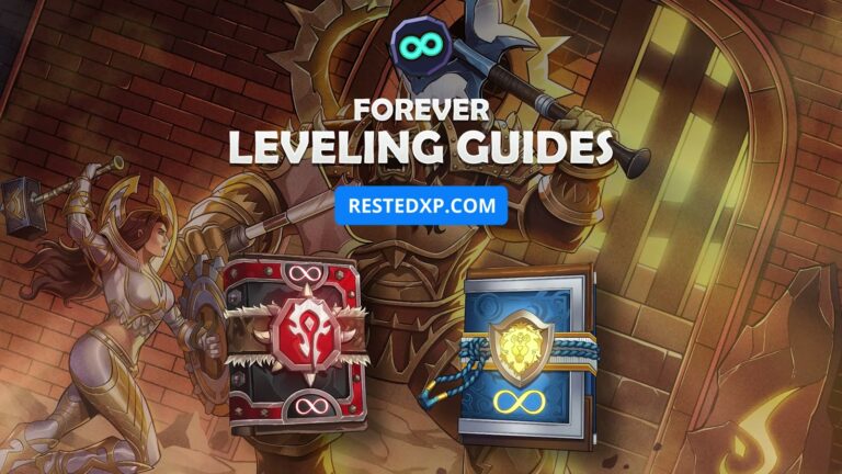 RestedXP Forever leveling guides artwork
