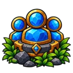 Crystalline party emblem representing every supported class